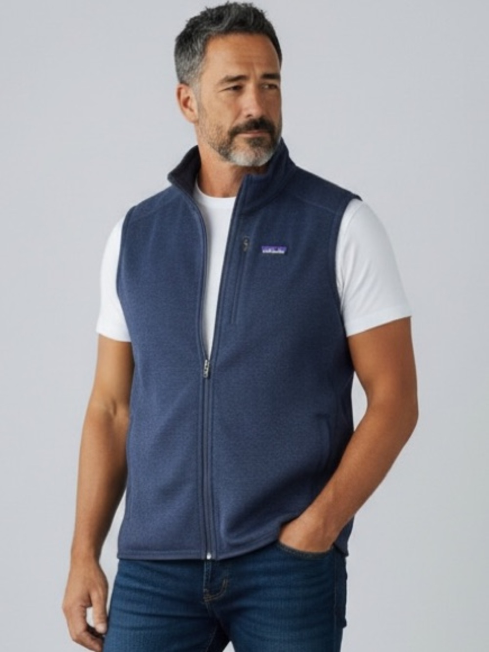 Patagonia Better Sweater Men’s Navy Blue Full-Zip Fleece Vest Size XL